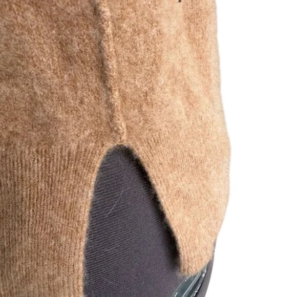 The Group by Babaton tan ribbed turtleneck cashmere sweater size M - Picture 3 of 10